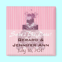 Wedding Cake Save The Date magnets
