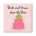 Wedding Cake Save the Date magnets