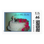 Wedding Cake Save the Date Postage Stamp