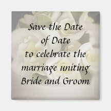 Wedding Cake Save the Date Refrigerator Magnet
