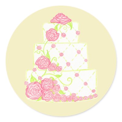 Wedding Cake Sticker
