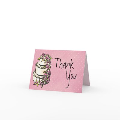 Wedding Cake Thank You Cards