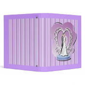 wedding cake topper notebook binder