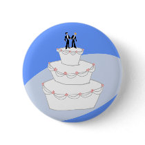Wedding Cake Two Grooms Pins