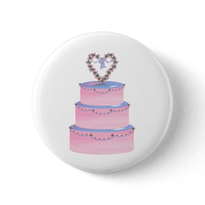 Wedding Cakes Pinback Buttons