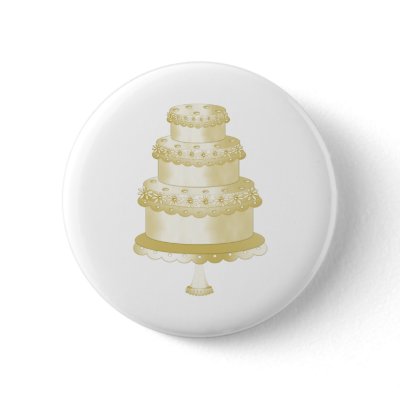 Wedding Cakes Pinback Buttons