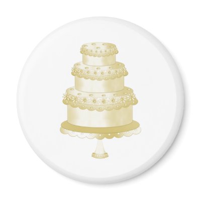Wedding Cakes Refrigerator Magnets