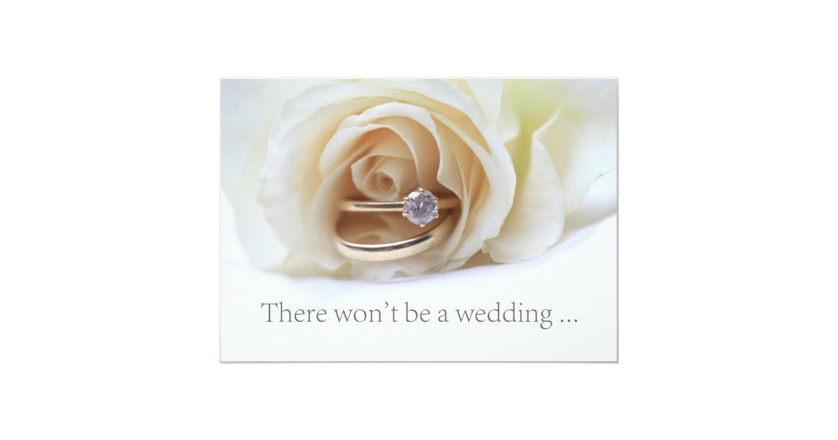Wedding cancellation announcement | Zazzle