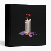 Wedding Candle Vinyl Binder