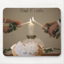 Wedding Candles Date Anniversary Save The Date Mousepads