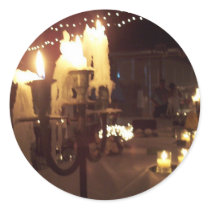 Wedding candles stickers