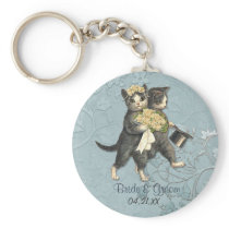 Wedding Cats Keychain