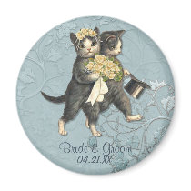 Wedding Cats Refrigerator Magnet