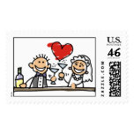 Wedding Celebration Postage Stamps