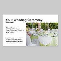 Wedding Ceremony Business Card business cards