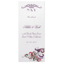 Wedding Ceremony / Program Custom Invitations