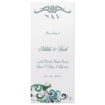Wedding Ceremony / Program Personalized Invitations