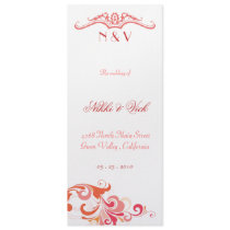 Wedding Ceremony / Program Personalized Invitation