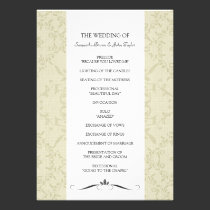 Wedding Ceremony Programs invitations