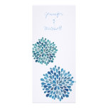 Wedding Cerulean Blue Flower Blooms Invitation