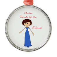Wedding Characters Bridesmaid Ornament (C2)
