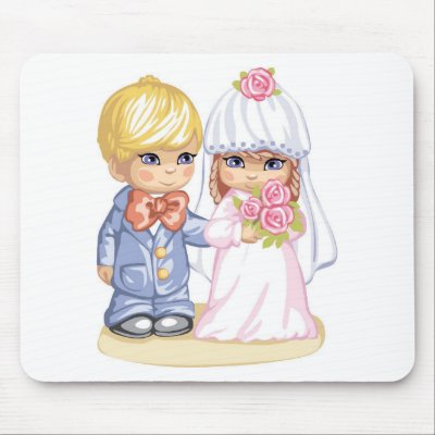 Wedding Children Mouse Pad