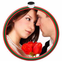 Wedding Christmas Ornament photo sculptures