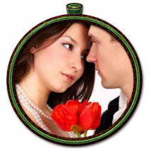Wedding Christmas Ornament photo sculptures