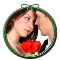 Wedding Christmas Ornament photo sculptures