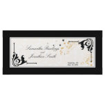 Wedding Church Program - Delicate Orange Flowers Full Color Rack Card