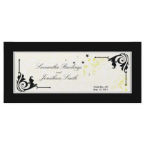 Wedding Church Program - Delicate Yellow Flowers Full Color Rack Card