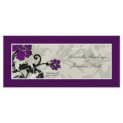 Wedding-Church Program-Purple-Floral-Swirl