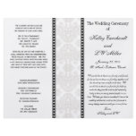 Wedding Church Programs Elegant Damask Custom Flyer