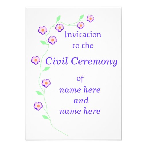 ceremony invitations