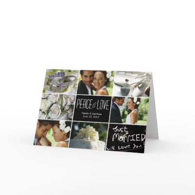 Wedding Collage Holiday Photo Card