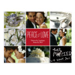 Wedding Collage Holiday Photo Card Postcard postcards