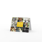 Wedding Collage Thank You Card - Mustard