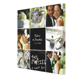 Wedding Collage Wrapped Canvas Gallery Wrapped Canvas