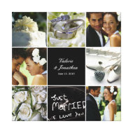 Wedding Collage Wrapped Canvas wrappedcanvas