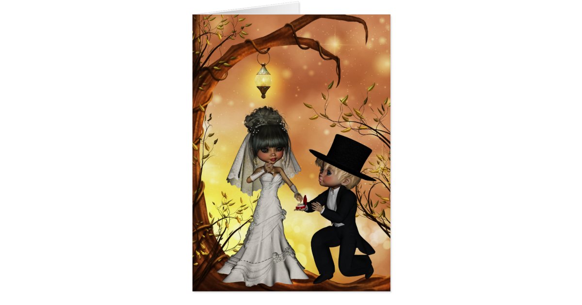 Wedding Congratulations for Halloween Wedding Card | Zazzle