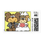 Wedding Couple (bears) stamp