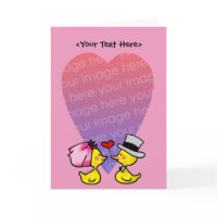 Wedding couple card template card