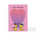 Wedding couple card template