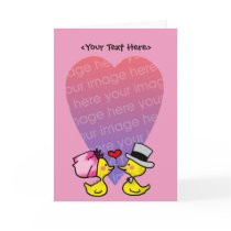 Wedding couple card template