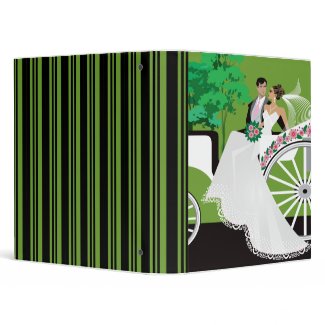 Wedding Couple Carriage Ride Notebook binder