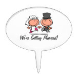 Wedding couple cartoon Cake Pick
