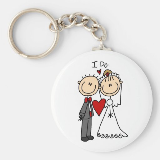 Wedding Couple I Do T-shirts and Gifts Key Chains