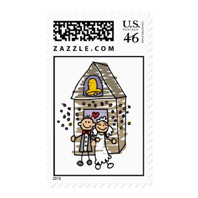 Wedding Couple Postage Stamps