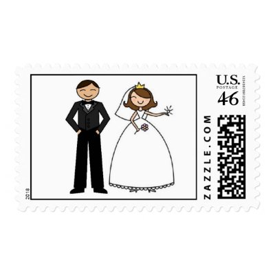 Wedding Couple Stamp by Musicat