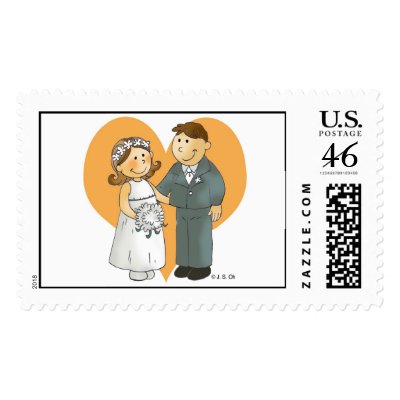 Wedding Couple postage